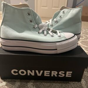 Light blue converse size 8 brand new